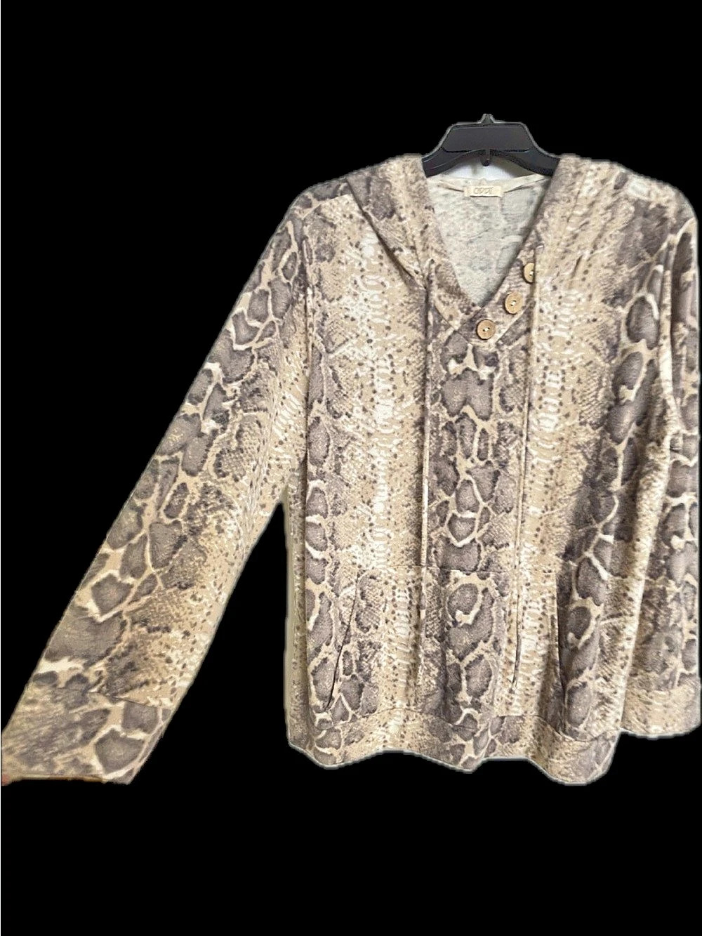 ODDI Women's Animal Print Hoodie Size 2X